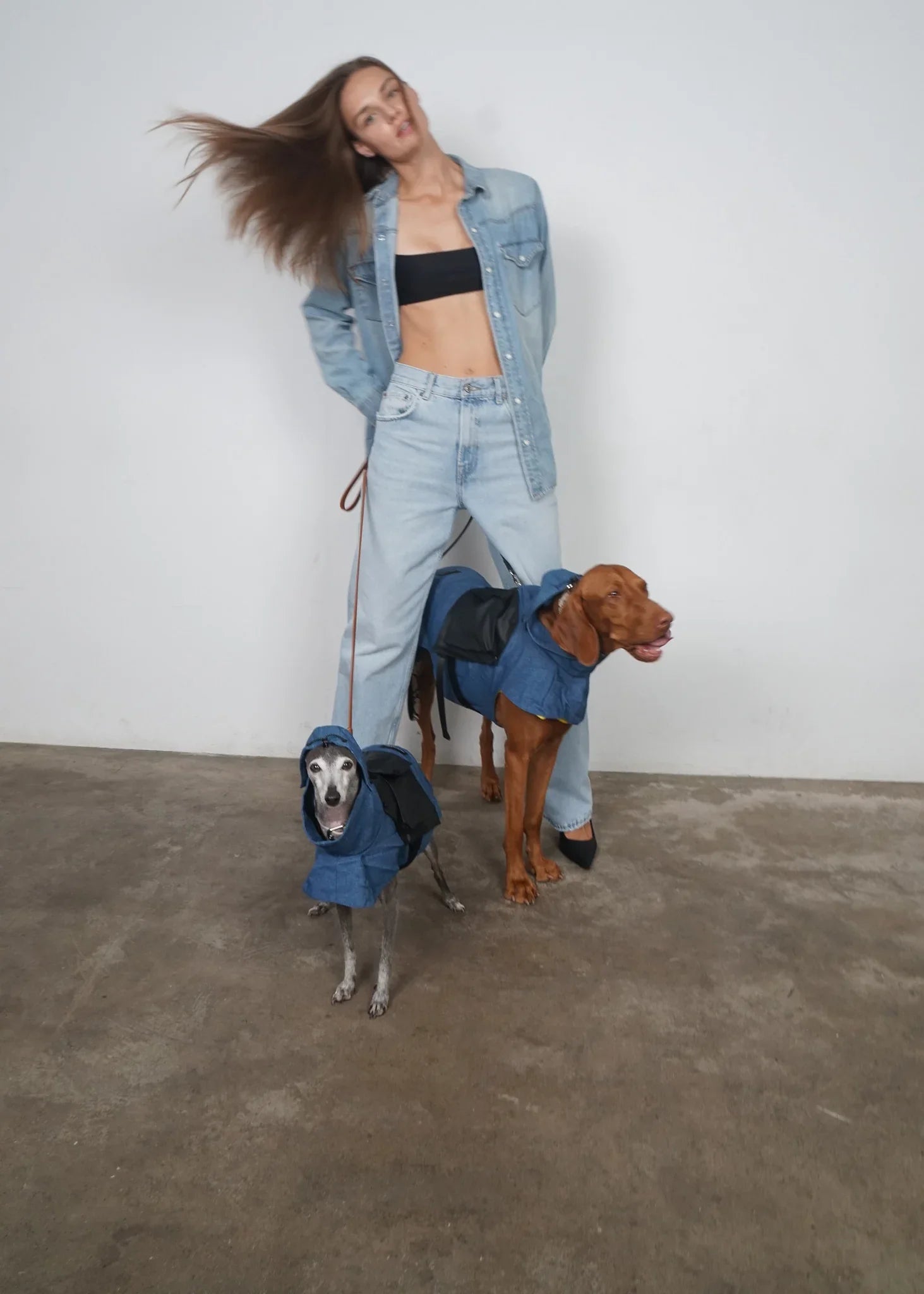 LORO Dog Denim Overcoat