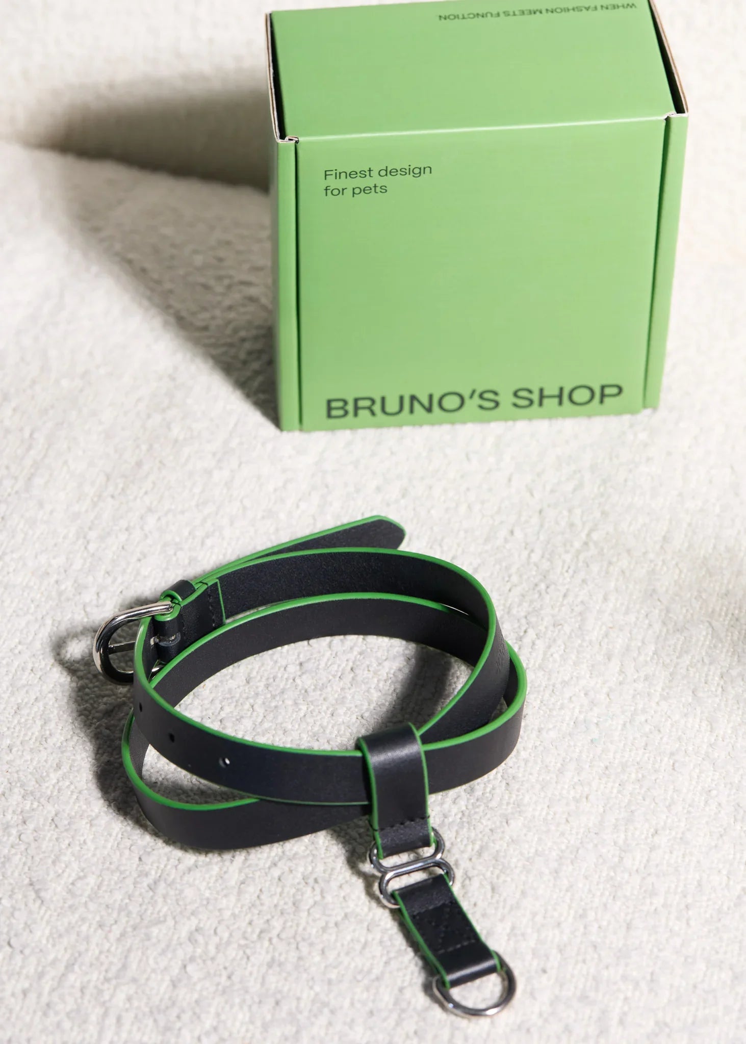 MILO Dog Harness with Green Trim