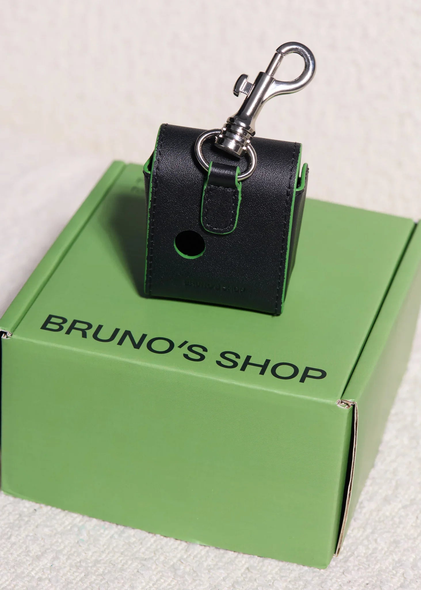 MILO Dog Waste Bag Holder with Green Trim