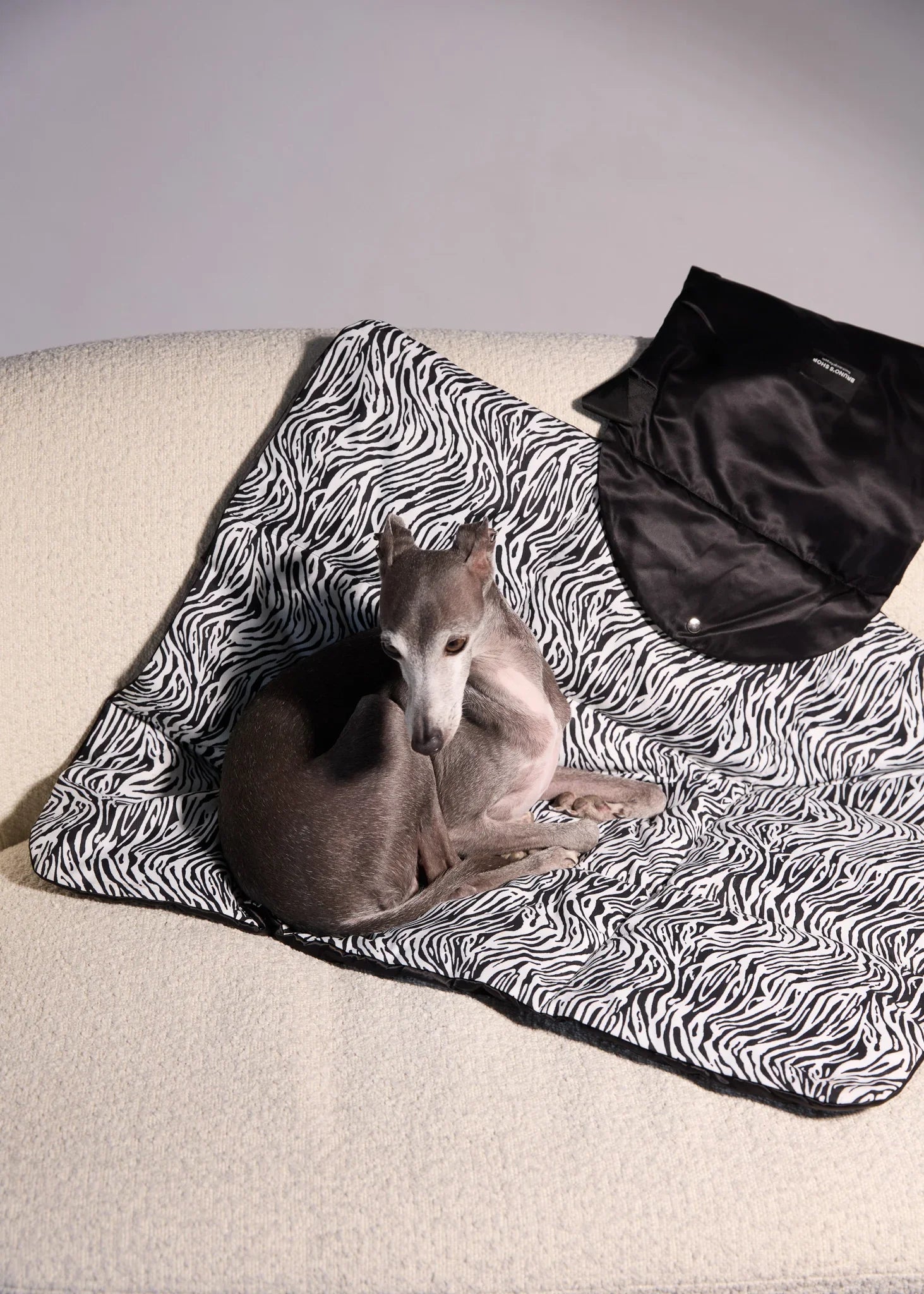 Zebra Print Easy Carry Dog Mat