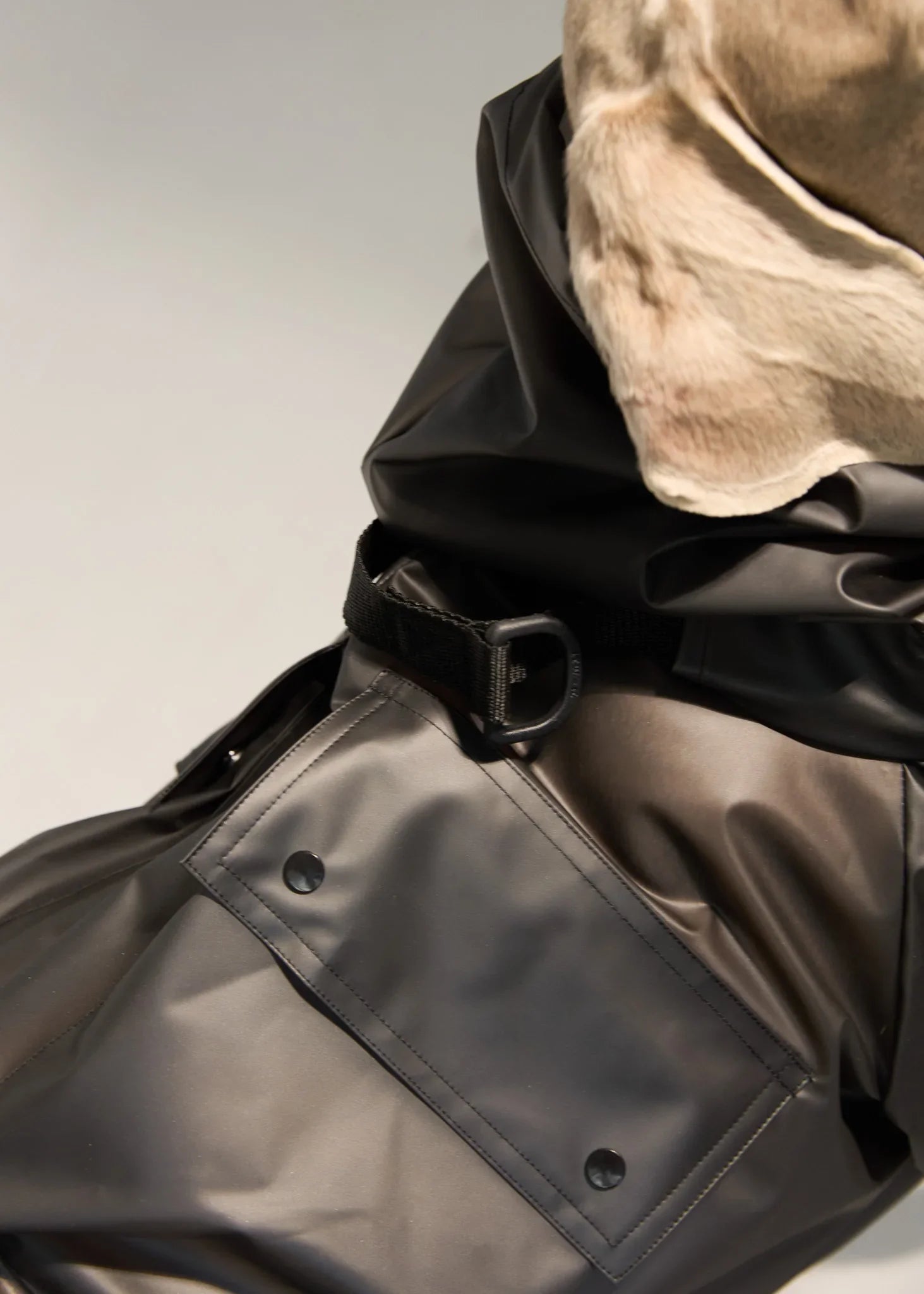 Full-body Dog Raincoat - Black
