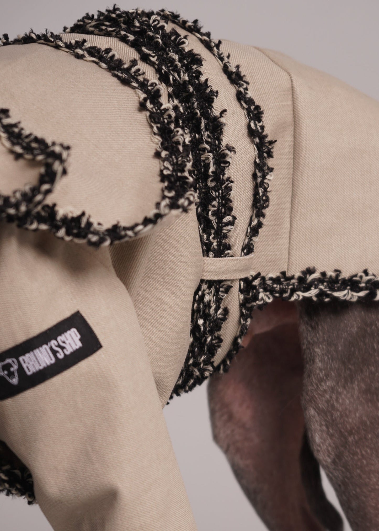 CHLOE trench coat with braiding trim