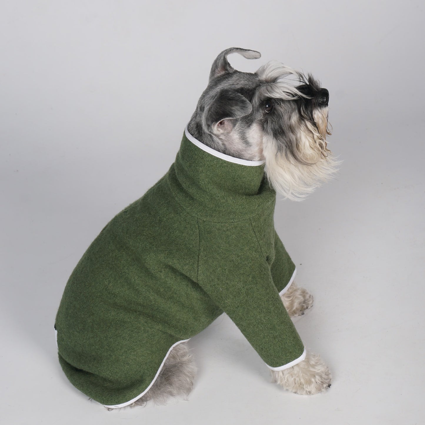 ABBY virgin wool dog jumper - Emerald